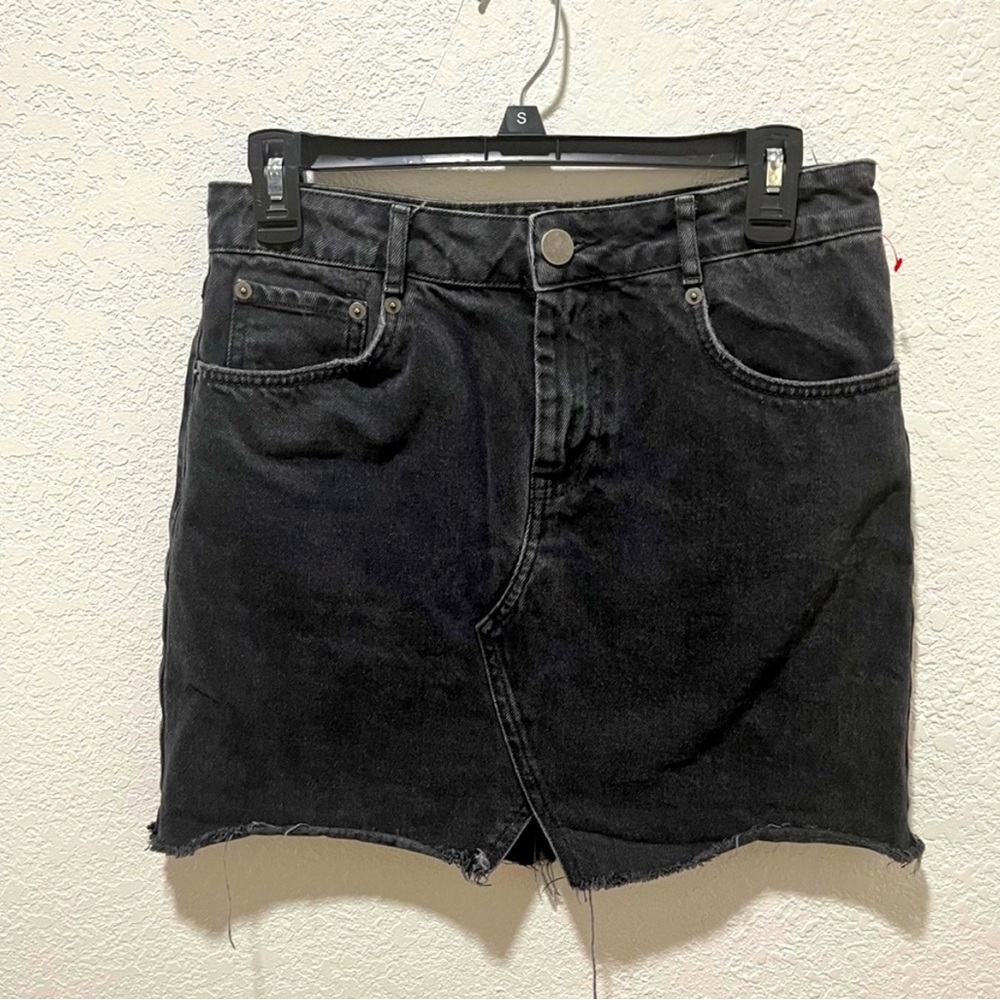 ASOS Black Denim Mini Skirt